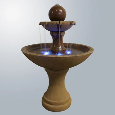 Giannini Garden Circen Two Tier Fountain